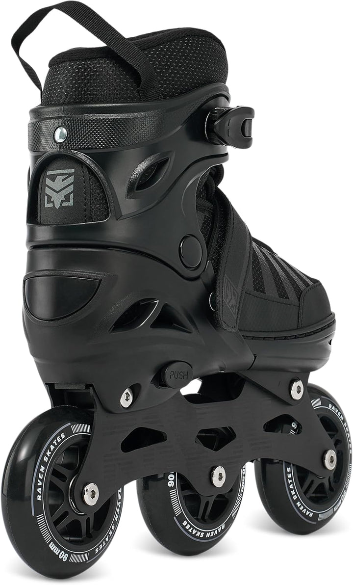 RAVEN Inline Skates Inliner für Kinder und Erwachsene OPTIONAL 2in1 mit Schlittschuhen verstellbar O