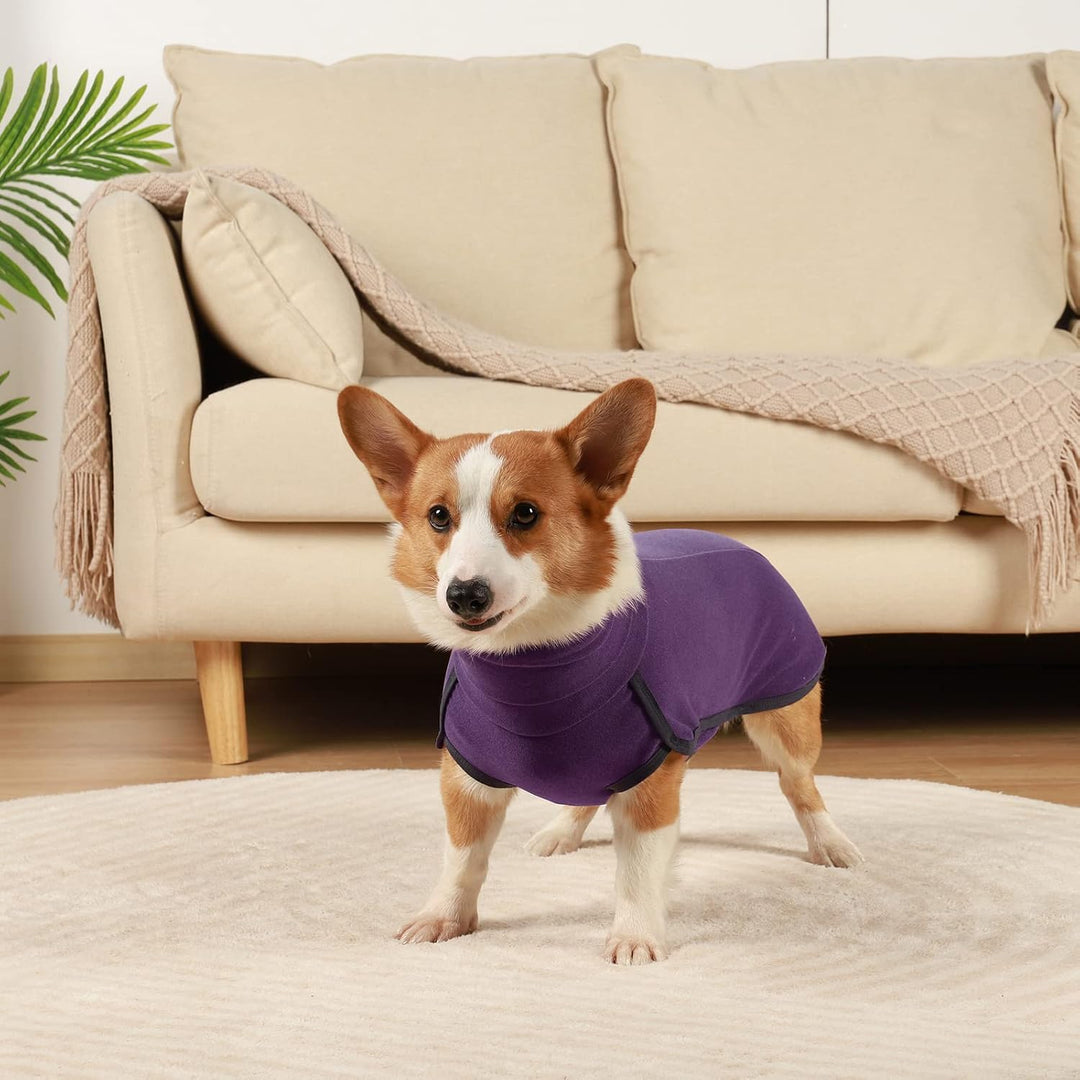 Pullover Hund, Hundemantel Fleece - Warmer und Leichter Hunde-Pulli, Winter- und Outdoor-Mantel für