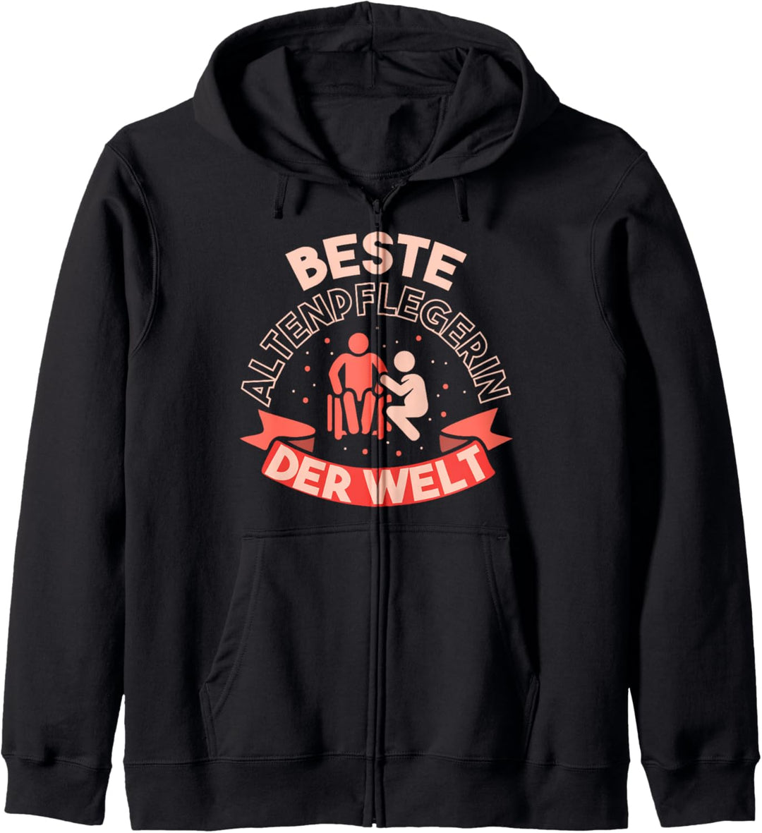 Berufskleidung Pflegekraft Kasack - Beste Altenpflegerin Kapuzenjacke