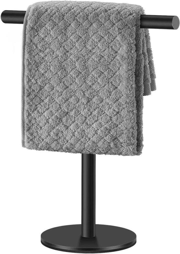 Stehender Handtuchhalter, Edelstahl-Handtuchständer, T-Form, Handtuchhalter für Bad und Küche, 27,3
