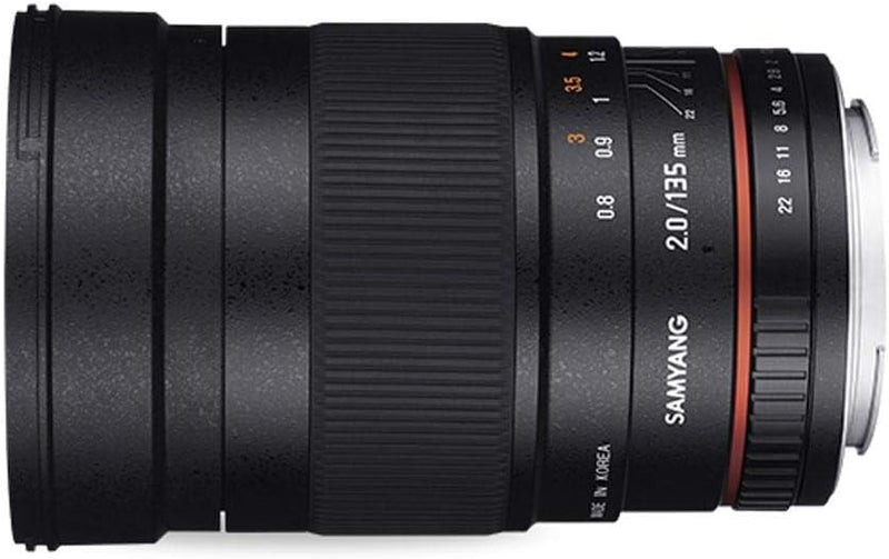 Samyang 135mm F2.0 für MFT - APS-C Teleobjektiv Festbrennweite für MFT Kameras, manueller Fokus, für