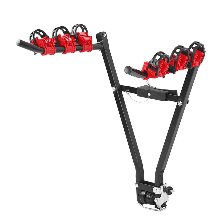 Cocoarm Universeller Auto-Fahrradträger, 3 Fahrräder, Auto-Anhängerkupplung, Kofferraum-Fahrradträge