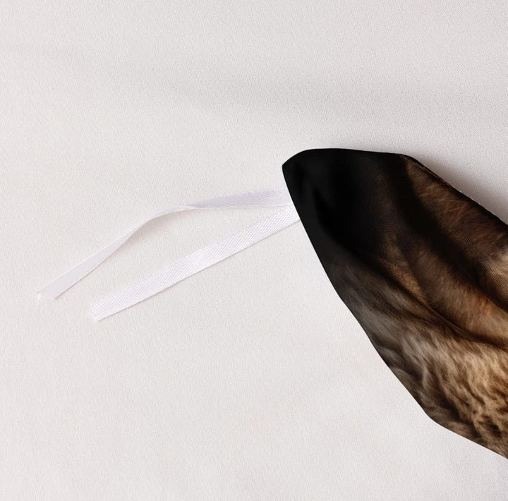 DXHOME Löwe Bettwäsche 135x200 3D Effekt Tiermotiv Bettwäsche 2 teilig Weich Schwarz Braun Mikrofase