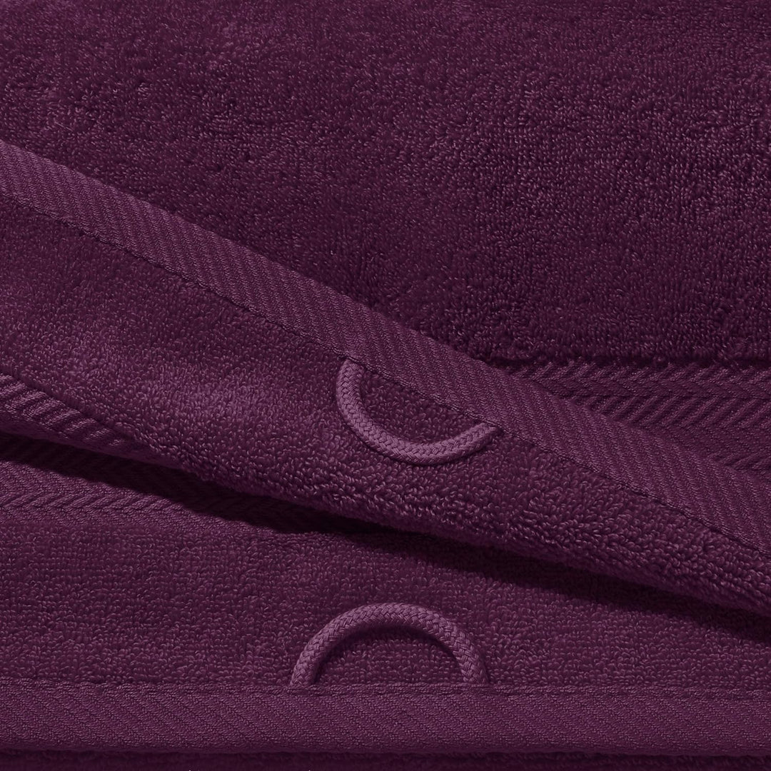 Erwin Müller Badetuch Friedrichshafen 100% Baumwolle aubergine Grösse 100x150 cm - Premium-Qualität,