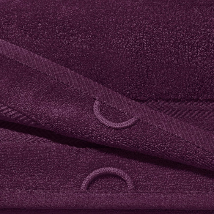 Erwin Müller Badetuch Friedrichshafen 100% Baumwolle aubergine Grösse 100x150 cm - Premium-Qualität,
