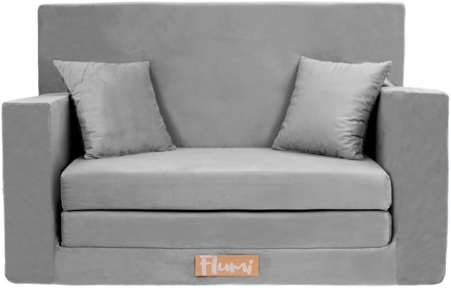 Flumi Personalisierte Kindercouch Kinder Sessel Sofa Schlafsofa jugendzimmer mit Gravur KINDERNAME S