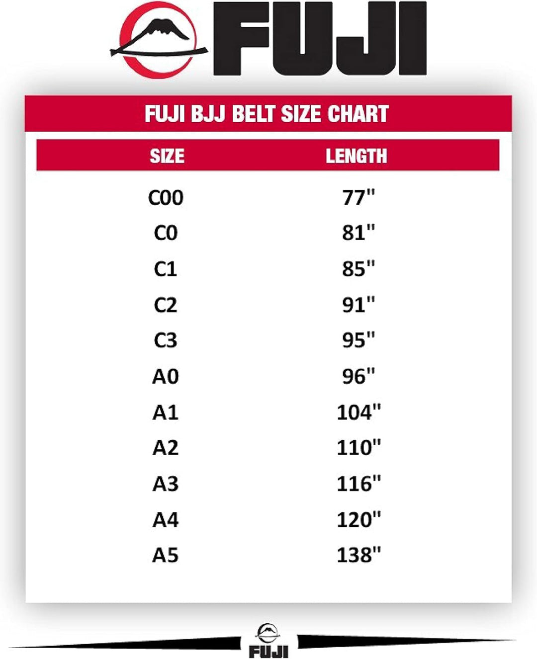 FUJI Unisex Fuji Premium Pearl Weave Belt, Black BJJ GI Gürtel A2 Schwarz, A2 Schwarz