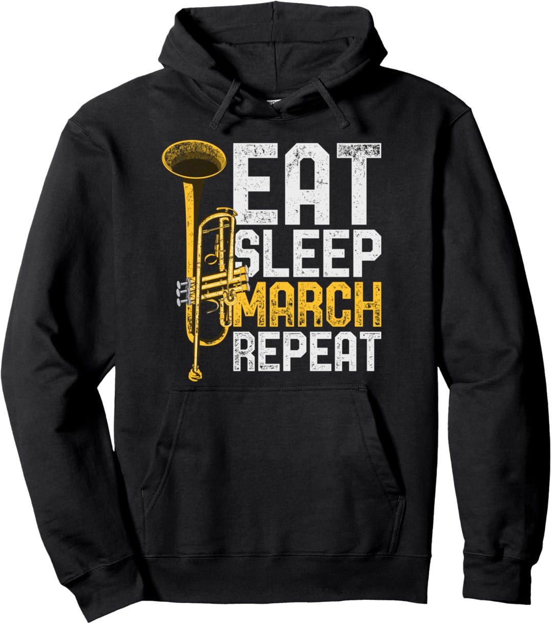 Marschkapellen Trompeter Musik Geschenk Trompete Pullover Hoodie