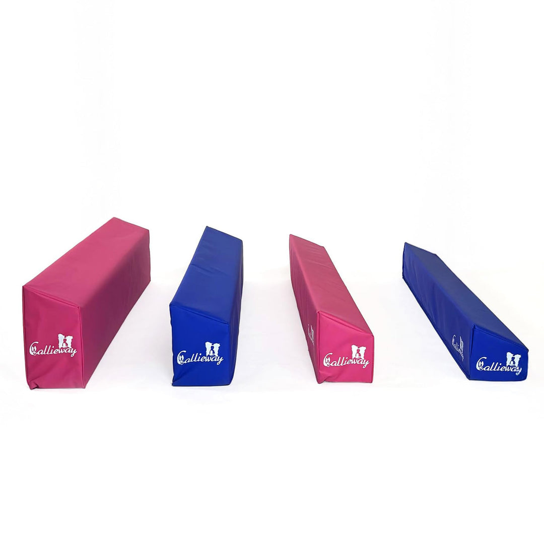 Callieway® Agility Soft-Weitsprung Sosipiri - Agility Long-Jump - FCI konform (blau/Himbeer ohne Eck