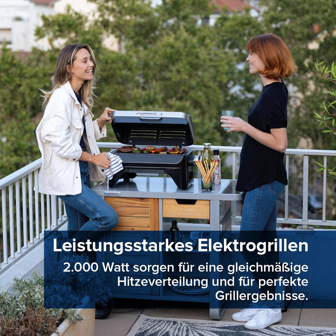 Campingaz Attitude2go Electric Tischgrill | Elektrogrill Indoor &amp; Outdoor, tragbar | 2200 W Leistung