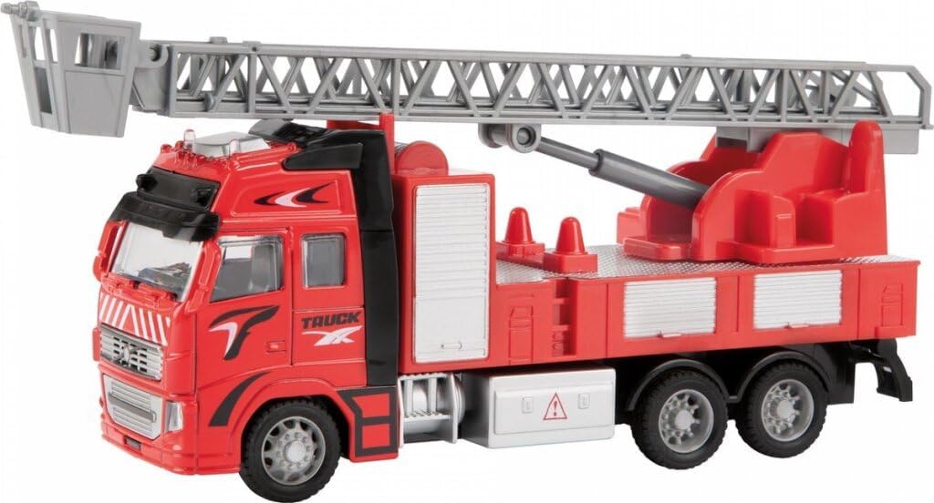 Toi Toys Feuerwehrauto 1:38 zurückziehen