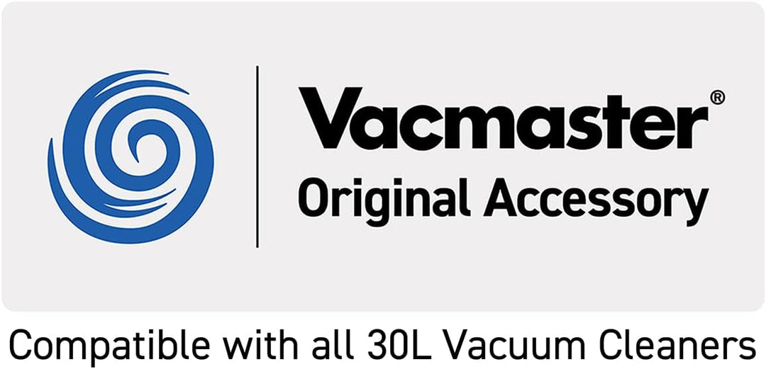 Vacmaster 950131 30 l Feinfiltrations-Staubbeutel für Nass- und Trockensauger und Staubabsauger, Wei