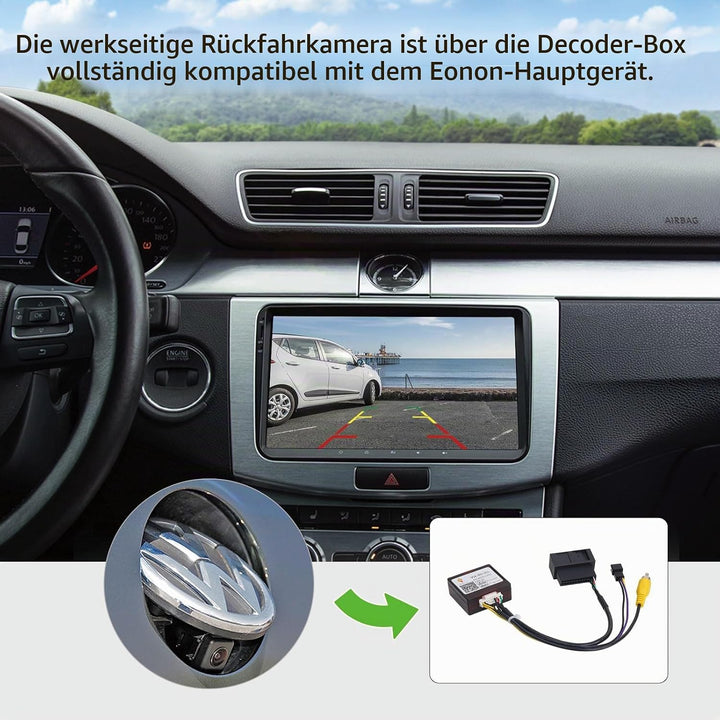 Eonon für VW Rückfahrkamera Decoder Box für eonon VWA13 VWA12S (Autoradio für VW SEAT Skoda) A501