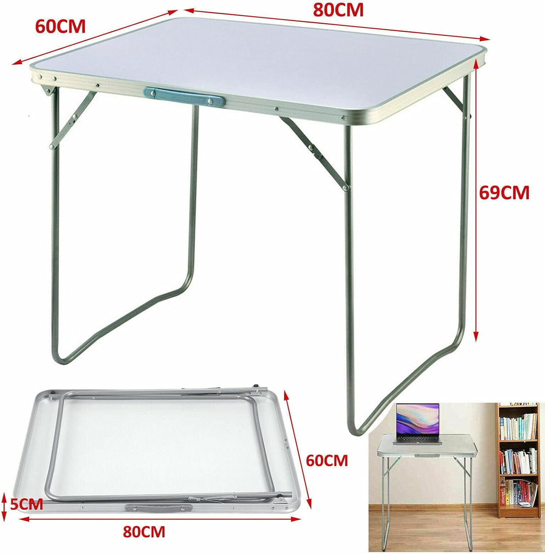 Klapptisch 70 cm, Campingbock, Picknick, Garten, Küche, Esszimmer, Terrasse, Grill, Partytisch mit t
