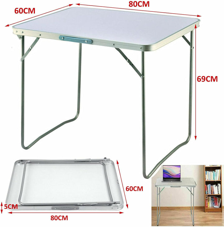 Klapptisch 70 cm, Campingbock, Picknick, Garten, Küche, Esszimmer, Terrasse, Grill, Partytisch mit t