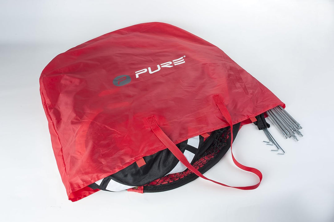 Pure 2Improve Mit Ziel Golf Übungsnetz 213.4 x 213.4 x 122 cm Schwarz/Rot, 213.4 x 213.4 x 122 cm Sc
