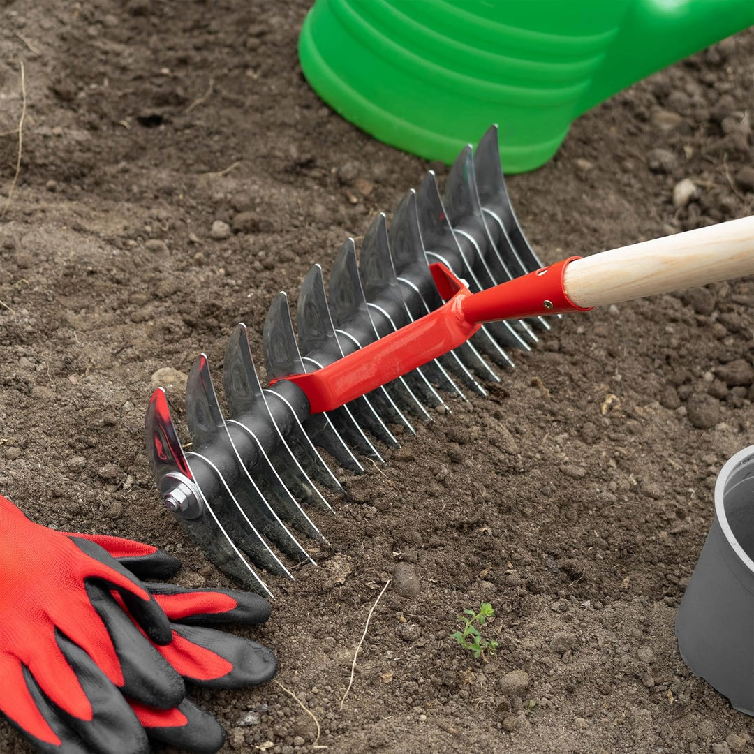 KADAX Rasenlüfter, manueller Vertikutierer für Garten, Rasen, Moos, Gartenzubehör aus Metall, Schnei