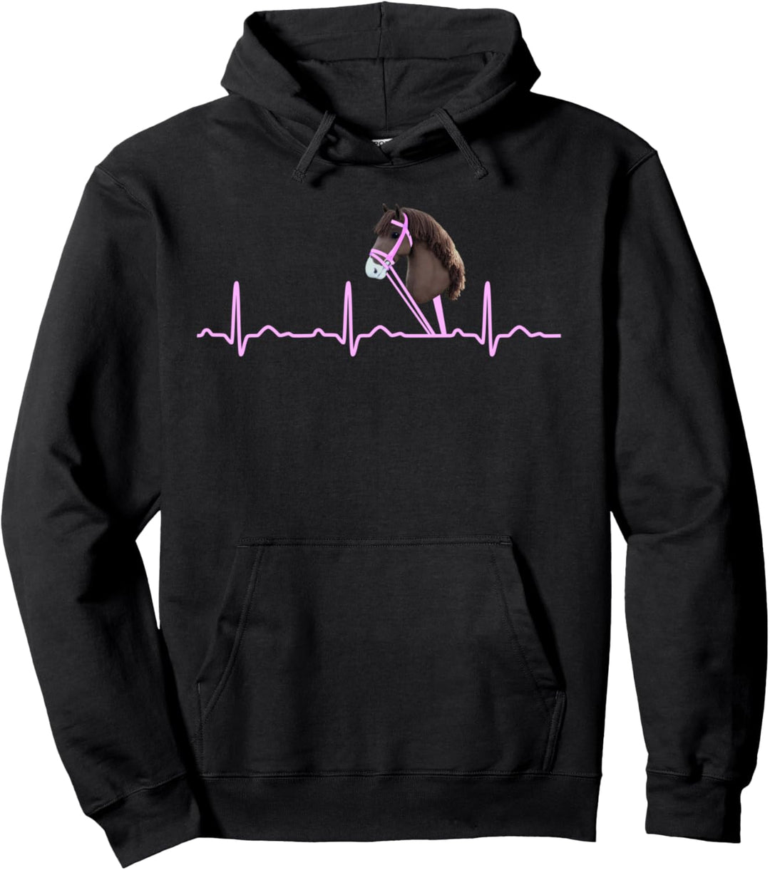 Steckenpferd Geschenke Hobby Horse Dressur reiten Herzschlag Pullover Hoodie
