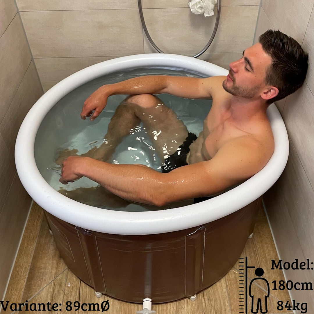 CRS Eisbaden Tonne Outdoor | faltbare Eistonne | Eisbadewanne für Erwachsene | Eisfass/Ice Bath Tub