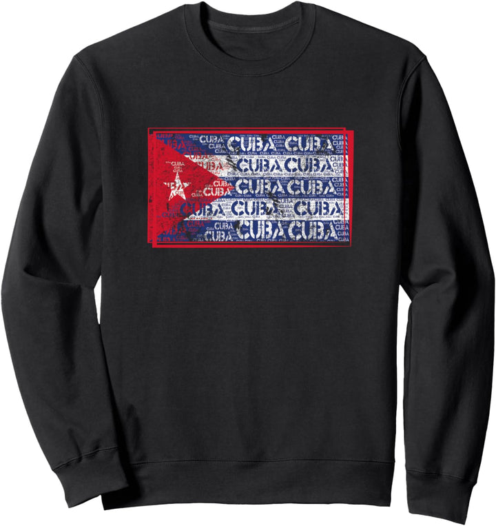 Kubanische Flagge mit Aufschrift Cuba Sweatshirt