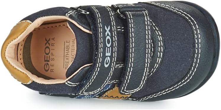 Geox Jungen B Elthan Boy A Erste Schritte 21 EU Navy Dk Yellow, 21 EU Navy Dk Yellow