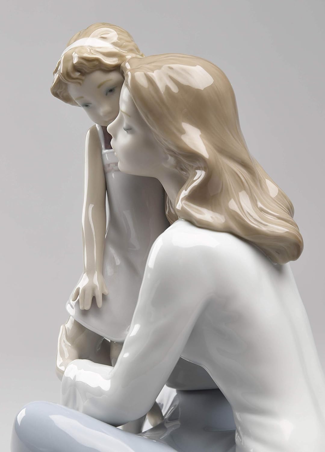 LLADRÓ Figur Mamas Kleines Mädchen. Mutter. Porzellan.