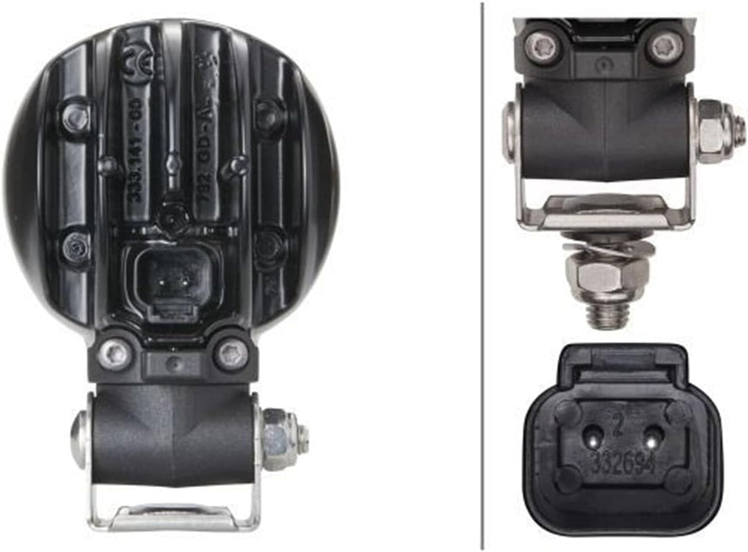 HELLA - LED-Arbeitsscheinwerfer - Modul 70 Gen. 3.2 - 24/12V - 1800lm - geschraubt/Anbau - schwenkba