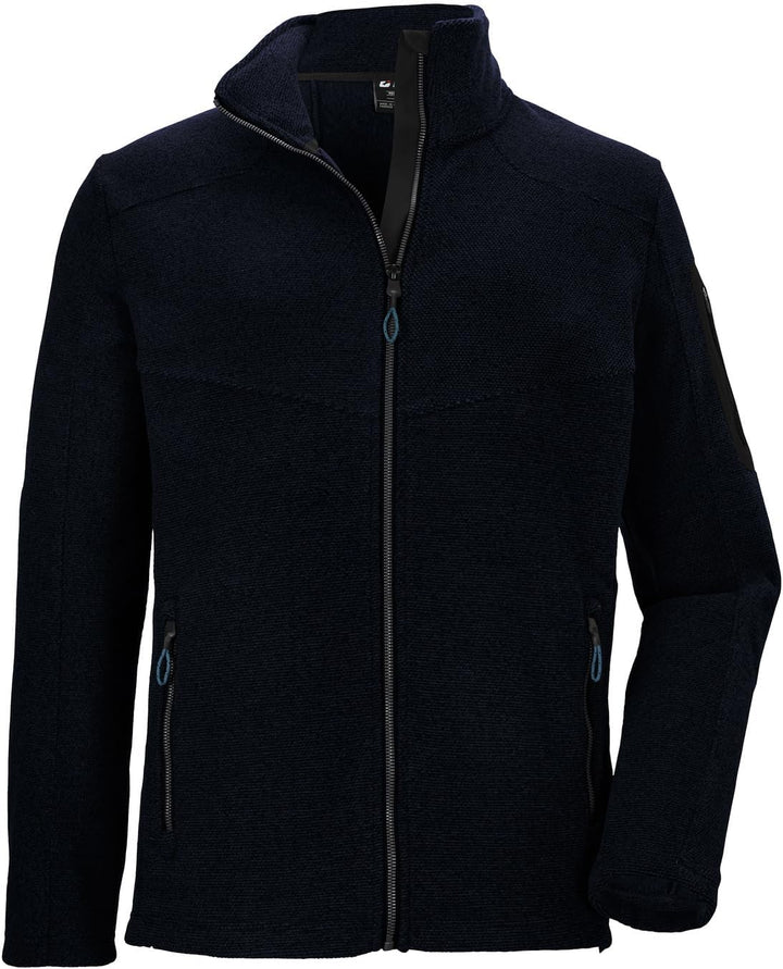 Killtec Herren Kow 28 Mn Kntflc Jckt Strickfleecejacke mit Stehkragen S Marine, S Marine