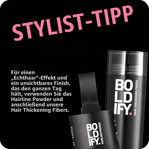 BOLDIFY Ansatzpuder 4g - Haar Concealer zur Haarverdichtung für Frauen und Männer, Grauabdeckung für