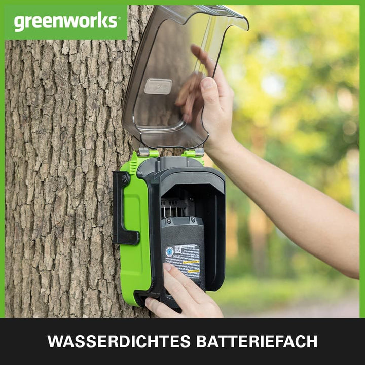 Greenworks 24V Tauchpumpe + Akku G24B2 + Akku-Ladegerät Tauchpumpe 1 Akku