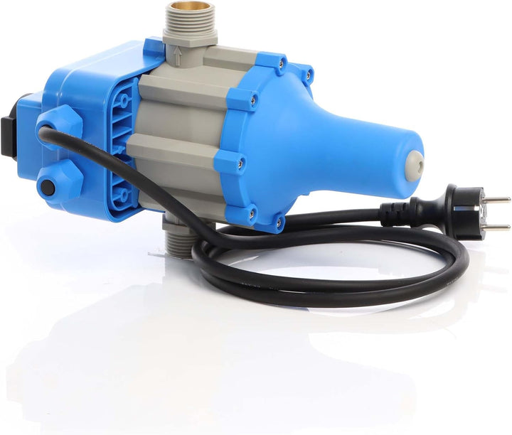 Wiltec Druckschalter EPC-2 230V 1-phasig bis 10 bar, Druckwächter mit Trockenlaufschutz für Hauswass