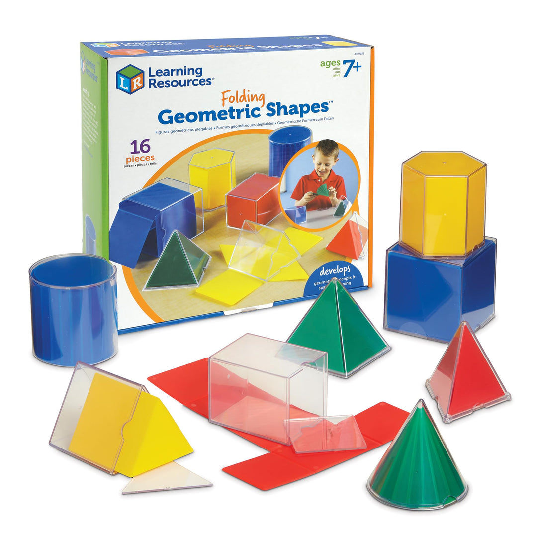 Learning Resources Original Faltbare geometrische Formen (16 Stück), geometrische körper montessori