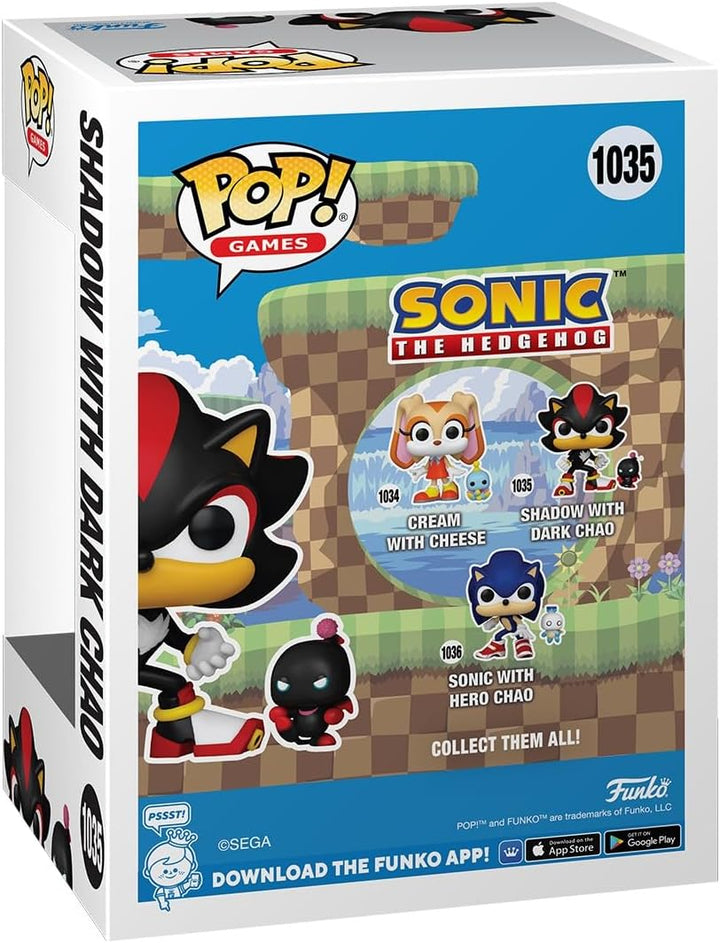 Funko Pop! & Buddy: Sonic - Shadow The Hedgehog mit DChao - Sonic The Hedgehog - Vinyl-Sammelfigur -