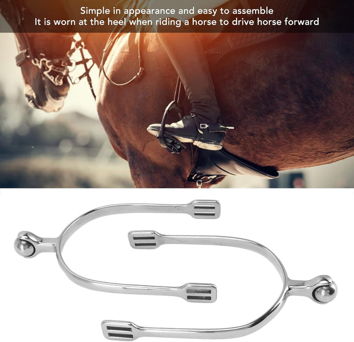 Natudeco 1 Paar Reitsporen Cowboy-Sporne aus Edelstahl, Roping-Pferdesporen, Pferdestiefel-Sporen Pf