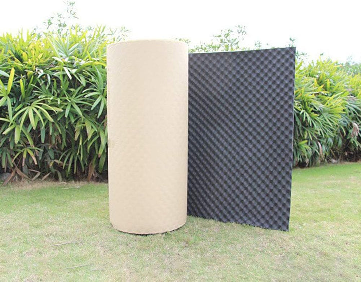 ALLOMN Schalldämmschaum, 100×50×2 cm Auto KTV Schalldämmmatte Fliesen mit Hoher Dichte Ei Kiste Akus