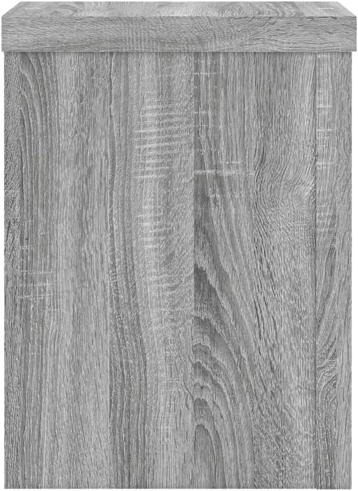 Pflanzenständer 2 STK. Grau Sonoma 15x15x20 cm Holzwerkstoff Pflanzenregal, Blumenregal Indoor/Outdo