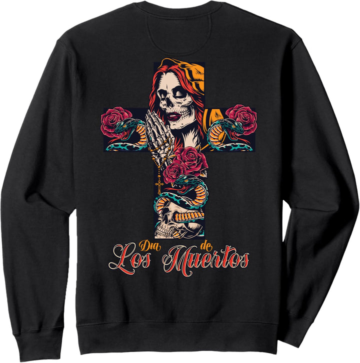 La Calavera de la Catrina - Dia De Los Muertos (on back) Sweatshirt