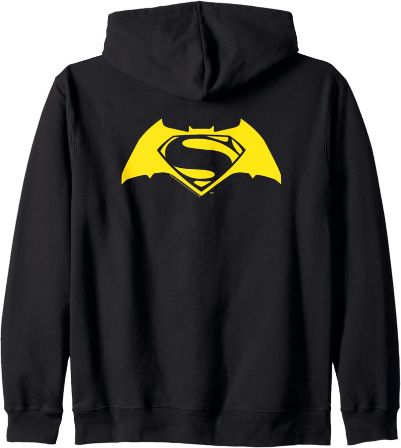 Batman v Superman Simple Yellow Logo Kapuzenjacke