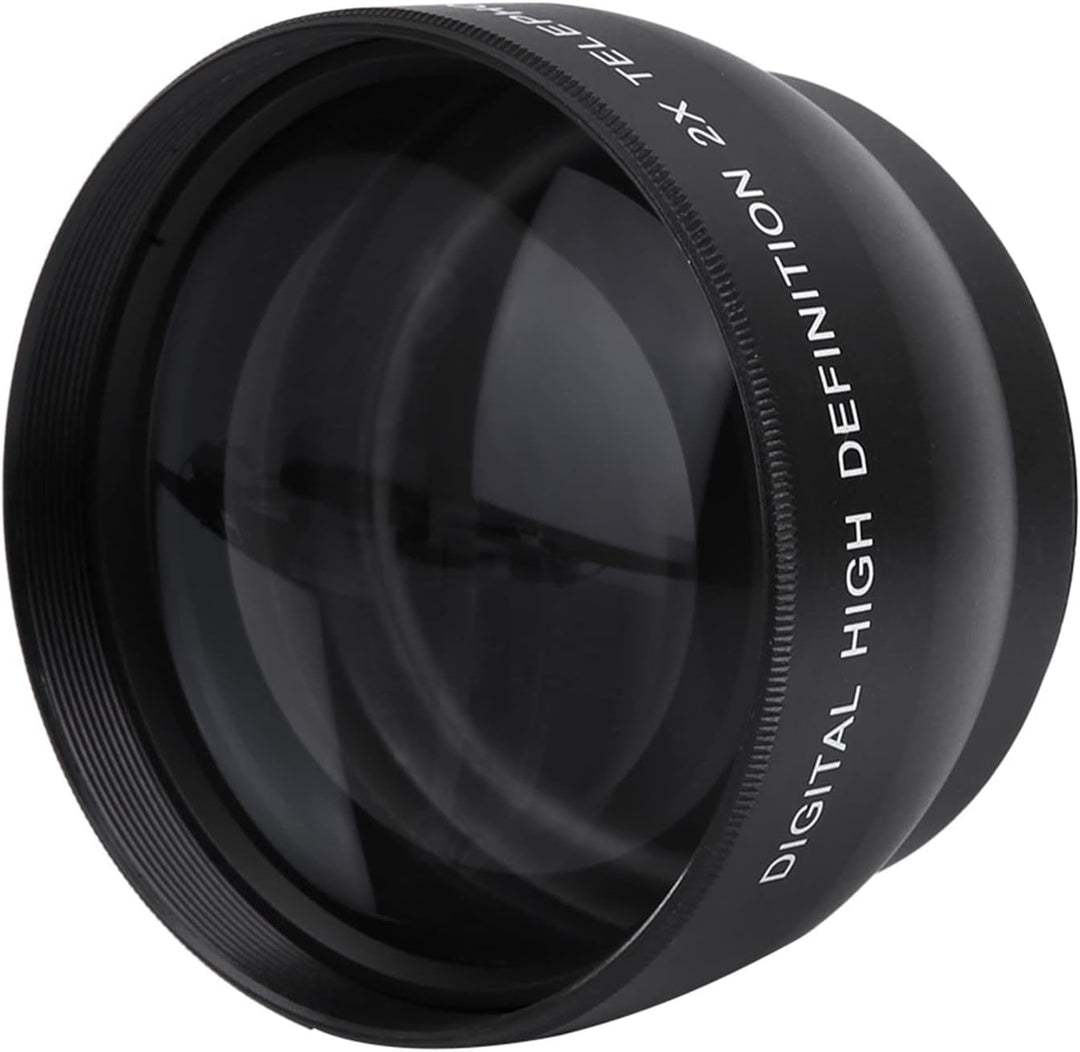 52-mm-2X-HD-Telekonverter-Teleobjektiv für 52-mm-Kameras, Doppelter Zoom, Einfache Installation und