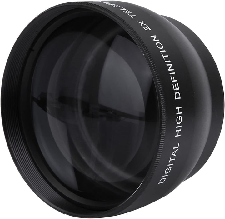 52-mm-2X-HD-Telekonverter-Teleobjektiv für 52-mm-Kameras, Doppelter Zoom, Einfache Installation und