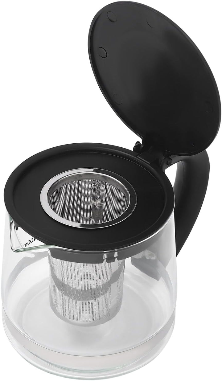 Wasserkocher mit Temperatureinstellung, 2.5L+1L Glas Teekocher Multifunktionaler Elektrischer Teezub