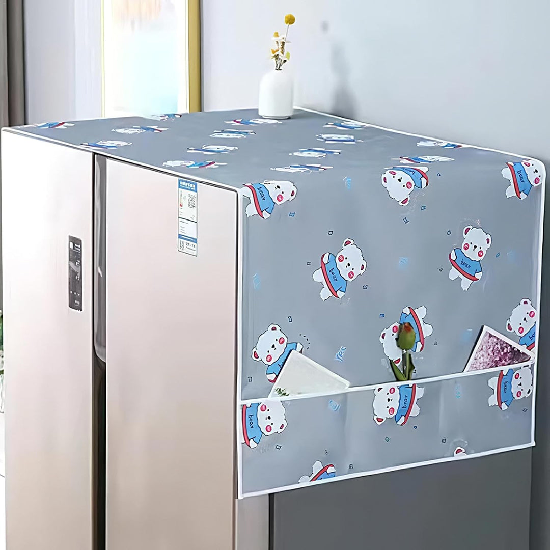 Refrigerator Top Cover, Oxford Cloth Dust Cover, Waterproof Fridge Cover, Washer Dust Cover, Laundry