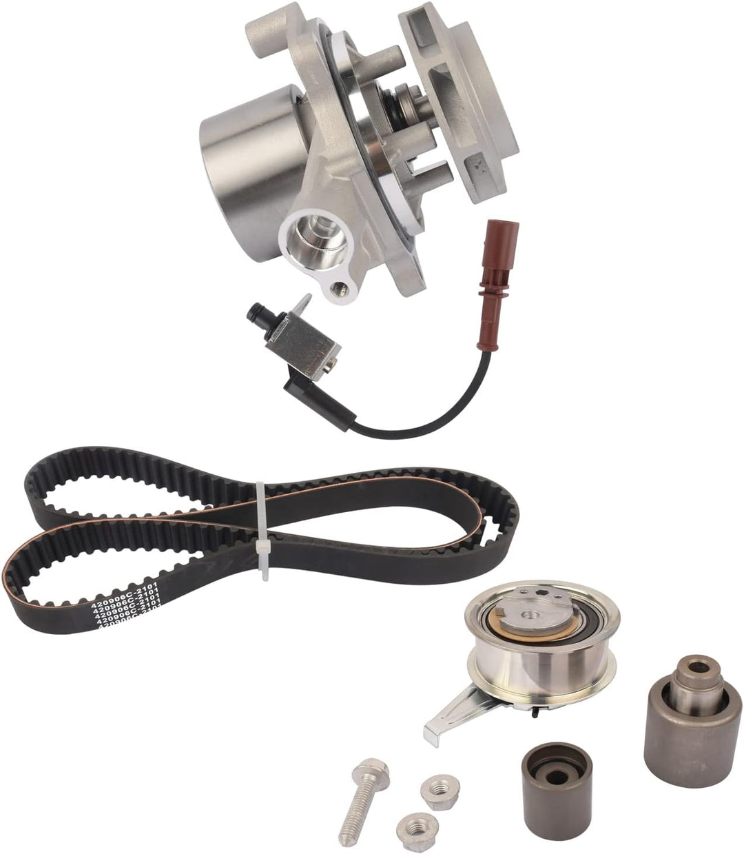 Flynsu Reparatursatz für Wasserpumpe Ersatz für 4G2 C7 4GC 8T3 5F5 1.6 TDI 2.0 TDI 04L 121 011 X 04L