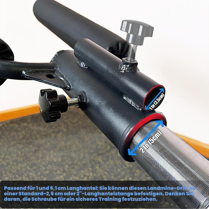 KORIKAHM Viking Press Landmine Griff für 5,1 cm olympische Langhantel, T-Bar Row Attachment Core Str