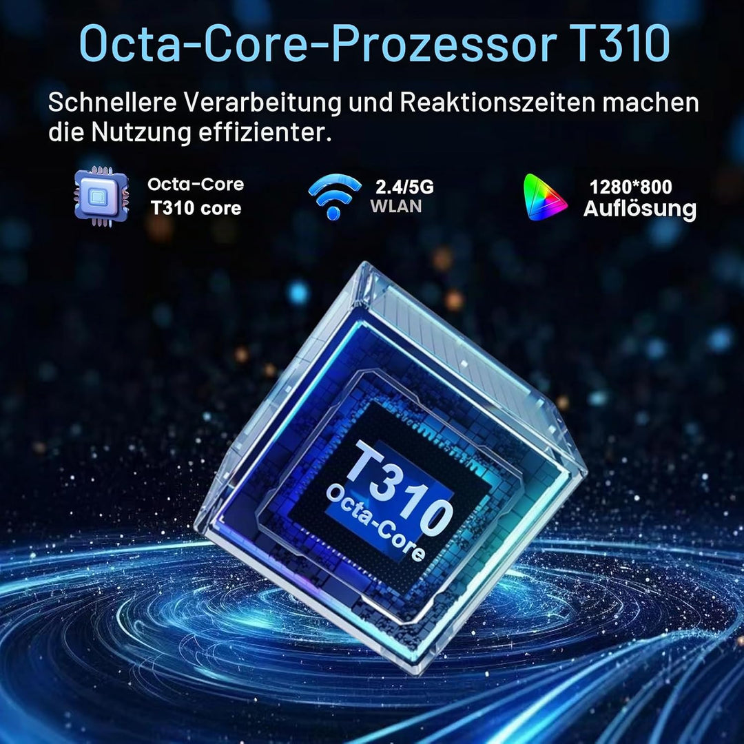 DMOAO Tablet 10 Zoll Android 15 mit Tastatur, Gemini AI, 30GB RAM + 64GB ROM (2TB Erweiterung), 5G W