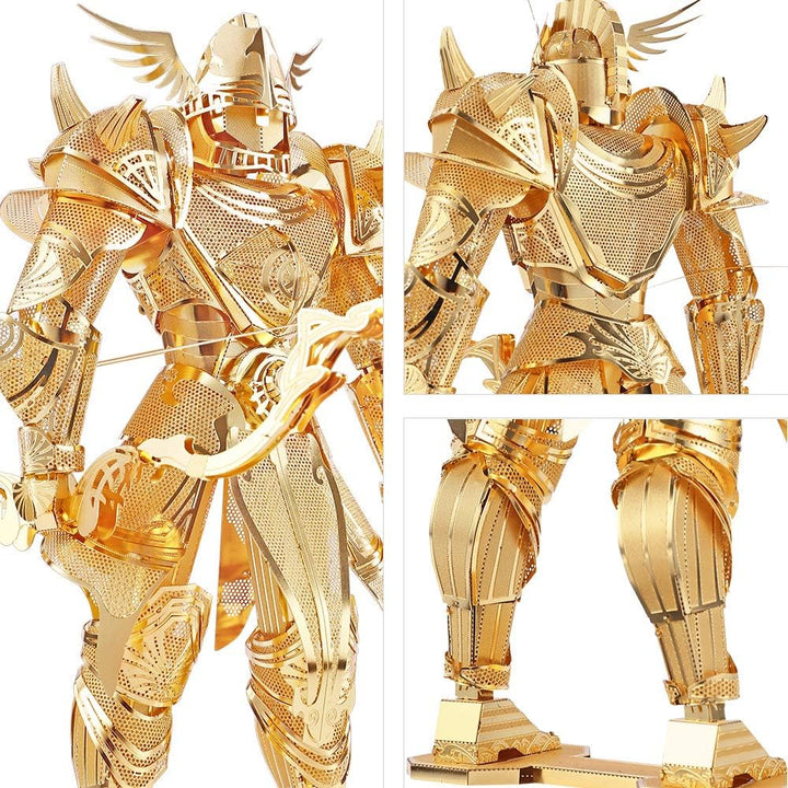 Piececool 3D Puzzle Metall, Mechkrieger Kampfritter für Modellbausatz Erwachsene, 3D-Puzzles zu Baue