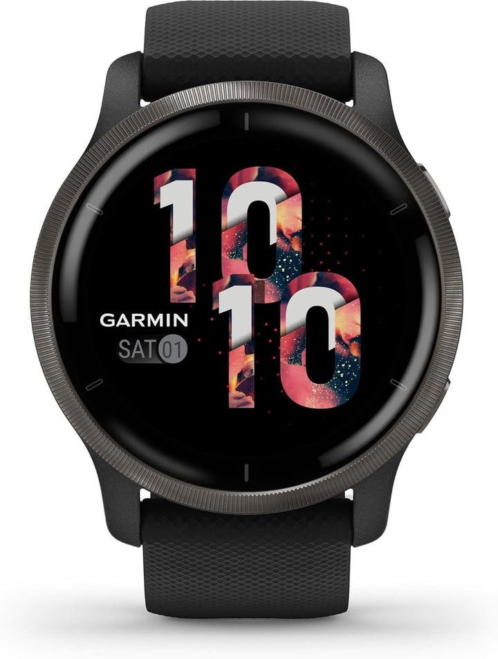 Garmin Venu 2 – GPS-Fitness-Smartwatch mit ultrascharfem 1,3“ AMOLED-Touchdisplay, umfassenden und G