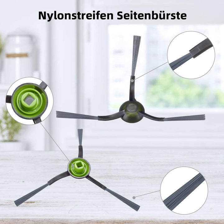 21 Stück Zubehör für Ecovacs Deebot X1 Omni / X1 e Omni / X1 Turbo Staubsauger Ersatzteile 2 Hauptbü