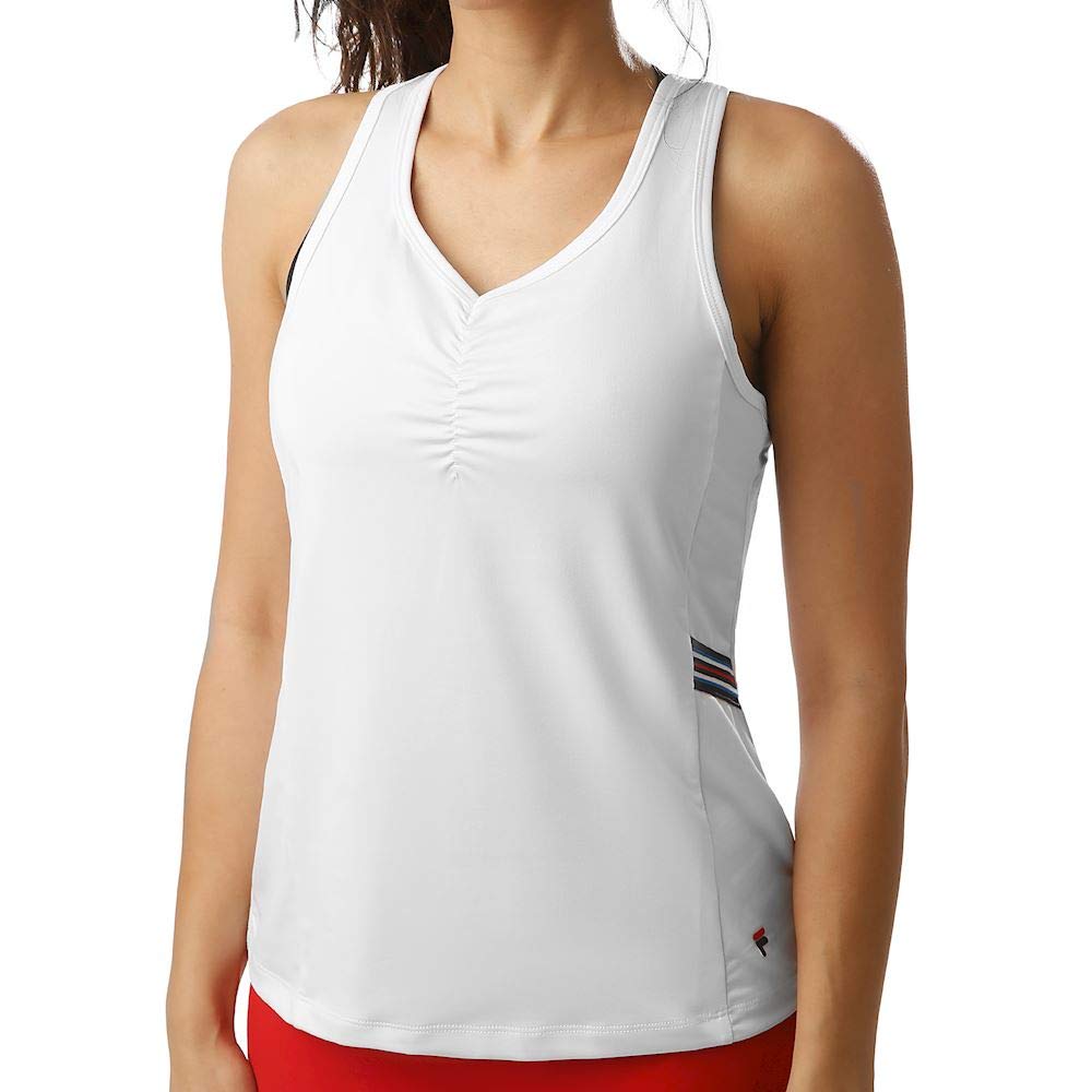Fila Damen, Frida Tank-Top Weiss, Dunkelblau, XL Oberbekleidung