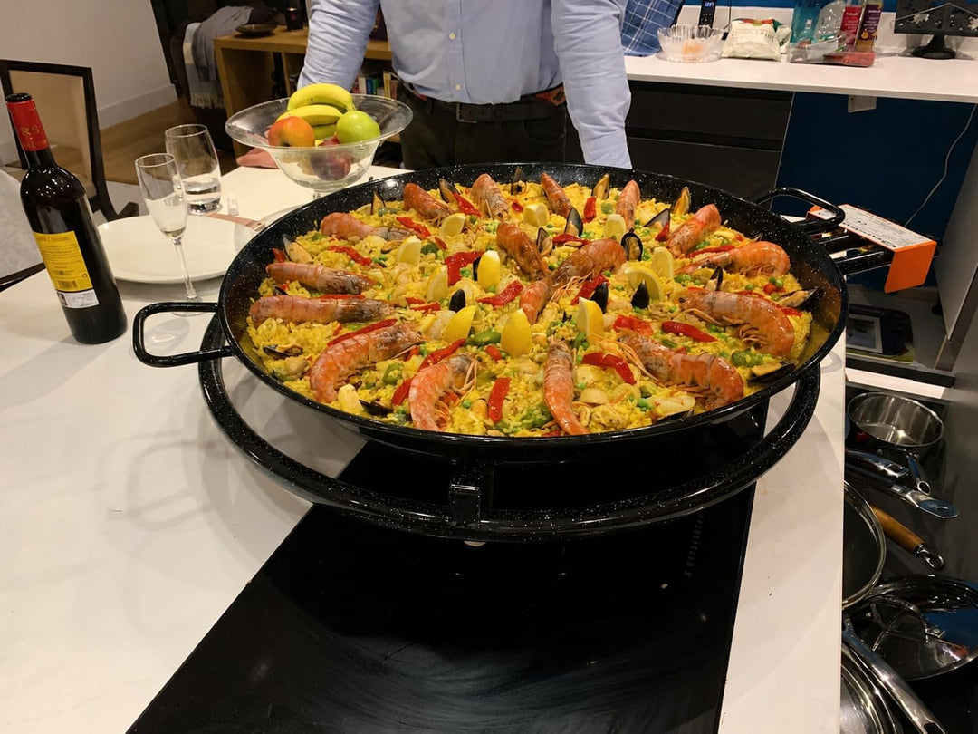 La Ideal 85130 valencianische Paella-Pfanne, Legierter Stahl, Silber